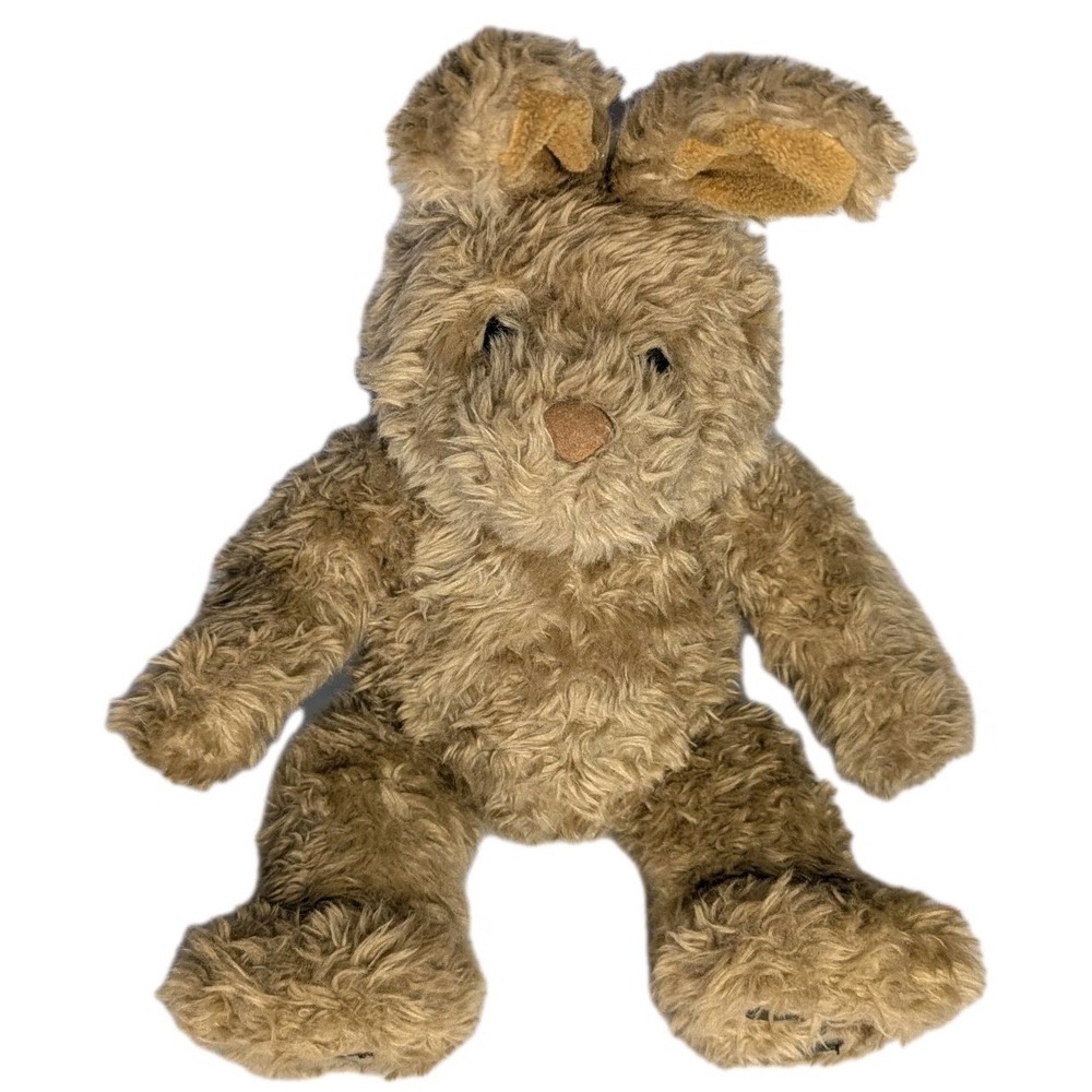 Vintage Build a Bear Tan Bunny Rabbit Plush 18" BAB Poseable Ears Countrycore